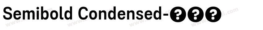 Semibold Condensed字体转换 Semibold Condensed字体转换